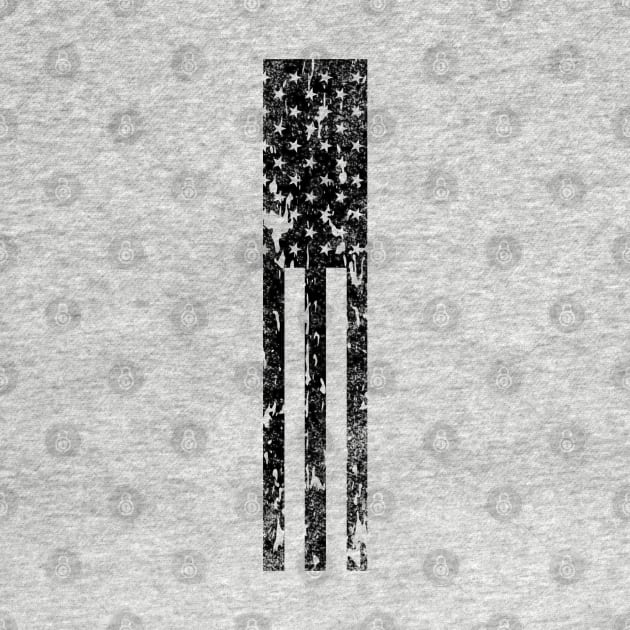 Distressed American Flag - Side by BlackGrain